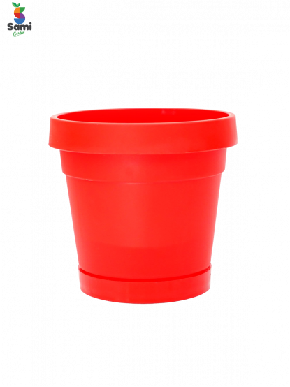 red color(flower pot)